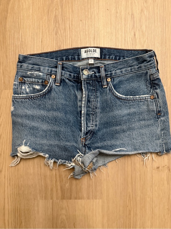 Agolde Pants - AGOLDE Cut Off Denim Jean Shorts Swapmeet Dark Sz 25